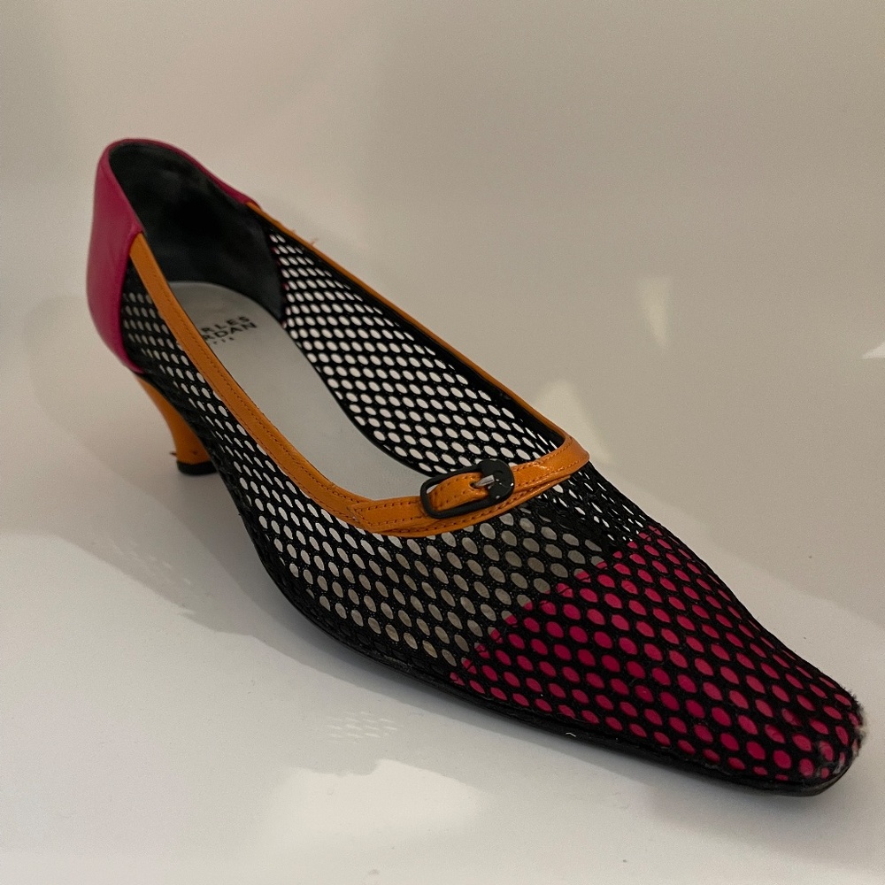 Charles Jourdan (Paris) Mesh/Leather Dress Shoe - Picture 5 of 8